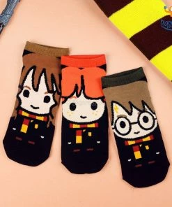 Bigsmall_hmk Harry Potter Ankle Length Socks - Set Of 3