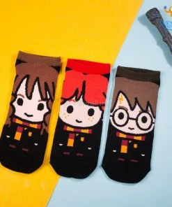 Bigsmall_hmk Harry Potter Ankle Length Socks - Set Of 3