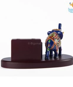 Indian Craft Wooden Hand-Painted Elly Phone Holder