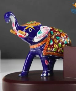 Indian Craft Wooden Hand-Painted Elly Phone Holder
