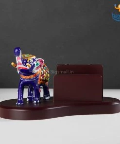 Indian Craft Wooden Hand-Painted Elly Phone Holder