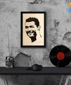 Bigsmall_cc Footballer Engraved Wooden Frame (19 X 13 Inches)