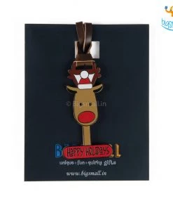 Bigsmall_piu All Of It Happy Holidays Metallic Luggage Tag