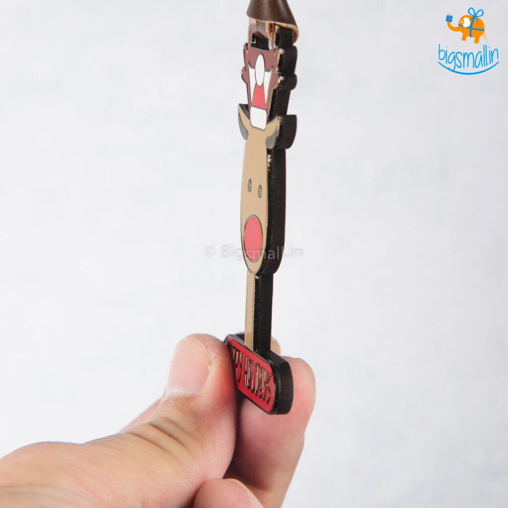 Bigsmall_piu All Of It Happy Holidays Metallic Luggage Tag