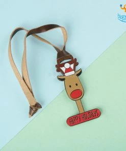 Bigsmall_piu All Of It Happy Holidays Metallic Luggage Tag