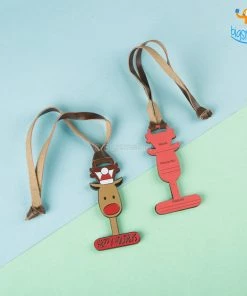 Bigsmall_piu All Of It Happy Holidays Metallic Luggage Tag