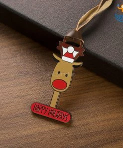 Bigsmall_piu All Of It Happy Holidays Metallic Luggage Tag