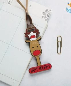 Bigsmall_piu All Of It Happy Holidays Metallic Luggage Tag