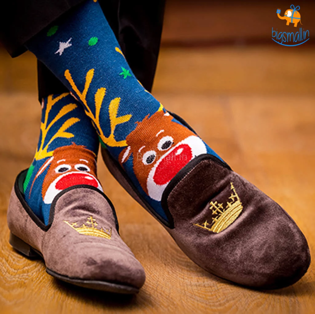 SockSoho Happy Reindeer Socks