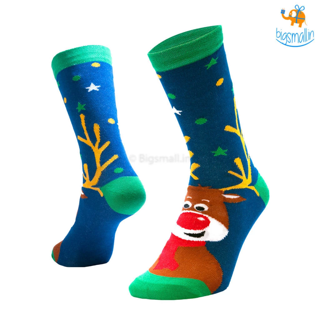 SockSoho Happy Reindeer Socks