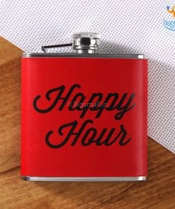 Vinny Y Happy Hour Flask And Shot Glasses Set