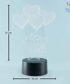 Saad Impex Happy Birthday Hologram Lamp All Of It