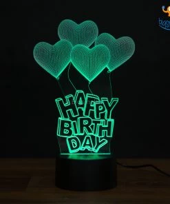 Saad Impex Happy Birthday Hologram Lamp All Of It