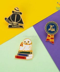 Bigsmall_piu All Of It Harry Potter Wizardry Lapel Pins - Set Of 3