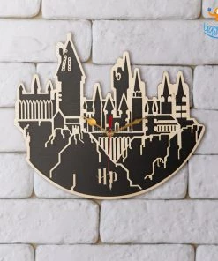 Bigsmall_cc Hogwarts Wooden Wall Clock Corporate