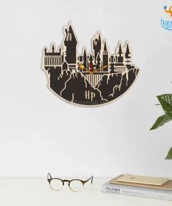 Bigsmall_cc Hogwarts Wooden Wall Clock Corporate
