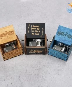 AmyLi Harry Potter Wooden Music Box