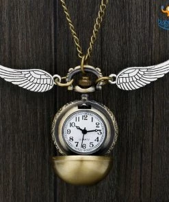AmyLi Official HP Snitch Necklace With Watch