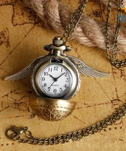 AmyLi Official HP Snitch Necklace With Watch