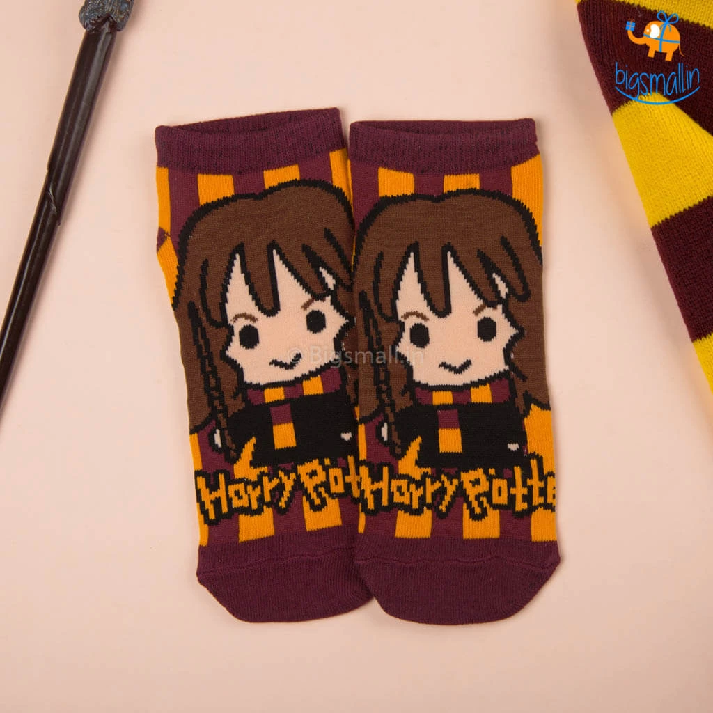Bigsmall_hmk Harry Potter Ankle Length Socks - Set Of 3