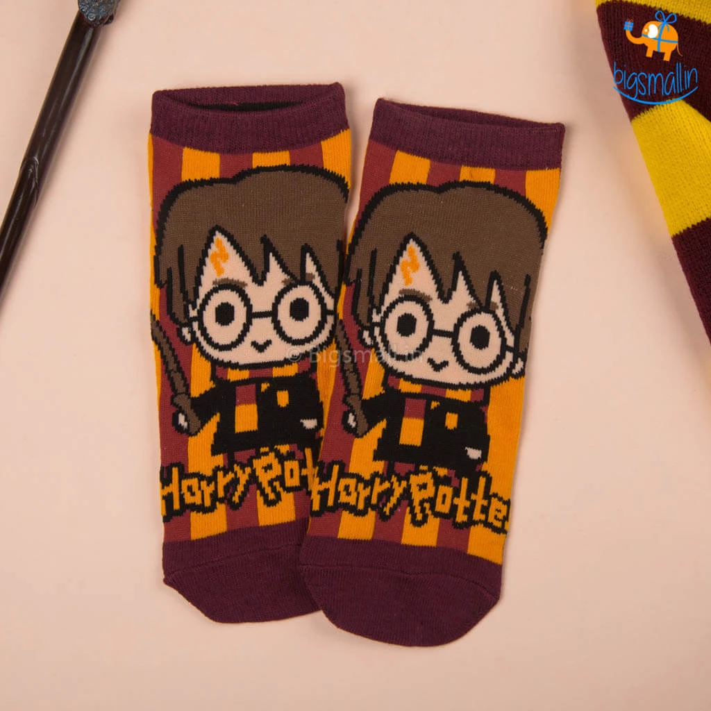 Bigsmall_hmk Harry Potter Ankle Length Socks - Set Of 3