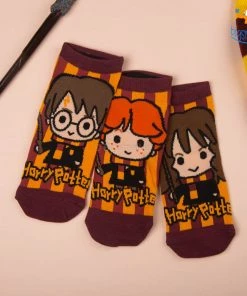 Bigsmall_hmk Harry Potter Ankle Length Socks - Set Of 3