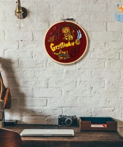 Hoop-Broideries Gryffindor Embroidery Hoop Art - Harry Potter All Of It