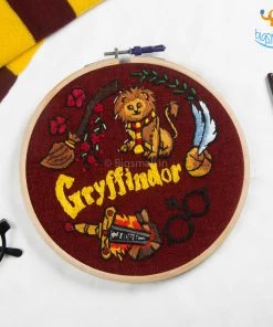 Hoop-Broideries Gryffindor Embroidery Hoop Art - Harry Potter All Of It