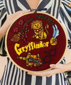 Hoop-Broideries Gryffindor Embroidery Hoop Art - Harry Potter All Of It