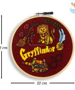 Hoop-Broideries Gryffindor Embroidery Hoop Art - Harry Potter All Of It