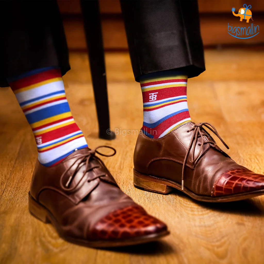 SockSoho Hawaii Striped Socks Father's Day