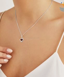 Ash Designs Heart Semi-Precious Pendant With Silver Chain Best Sellers