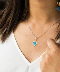 Ash Designs Heart Semi-Precious Pendant With Silver Chain Best Sellers