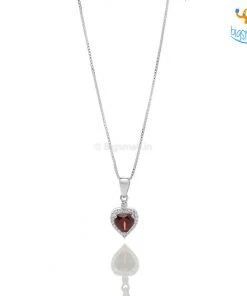 Ash Designs Heart Semi-Precious Pendant With Silver Chain Best Sellers