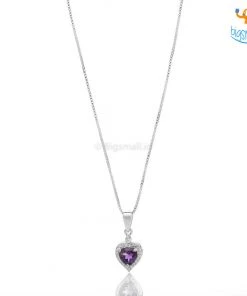 Ash Designs Heart Semi-Precious Pendant With Silver Chain Best Sellers