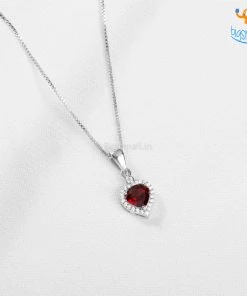 Ash Designs Heart Semi-Precious Pendant With Silver Chain Best Sellers