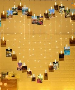 Coral Tree Heart Shape Curtain Clips LED String Lights All Of It