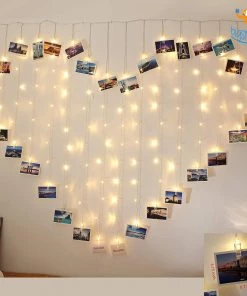 Coral Tree Heart Shape Curtain Clips LED String Lights All Of It