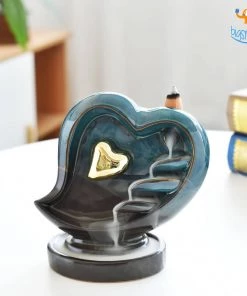 VinnyC Corporate Heart-Shaped Backflow Incense Burner