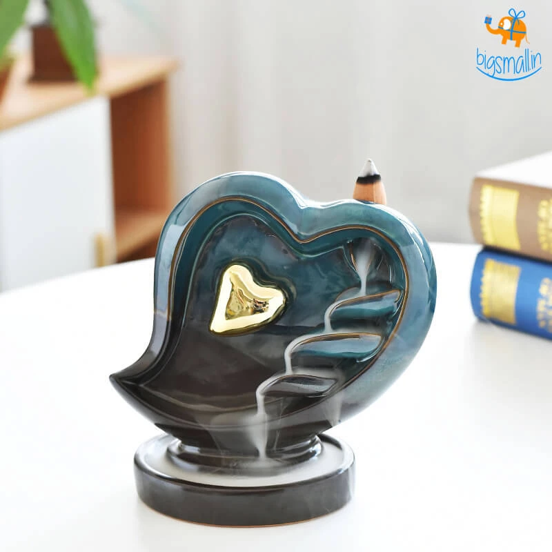 VinnyC Corporate Heart-Shaped Backflow Incense Burner