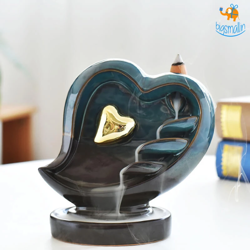 VinnyC Corporate Heart-Shaped Backflow Incense Burner