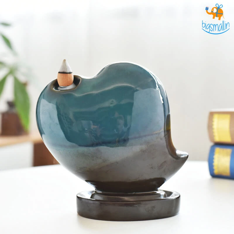VinnyC Corporate Heart-Shaped Backflow Incense Burner