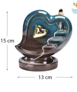VinnyC Corporate Heart-Shaped Backflow Incense Burner