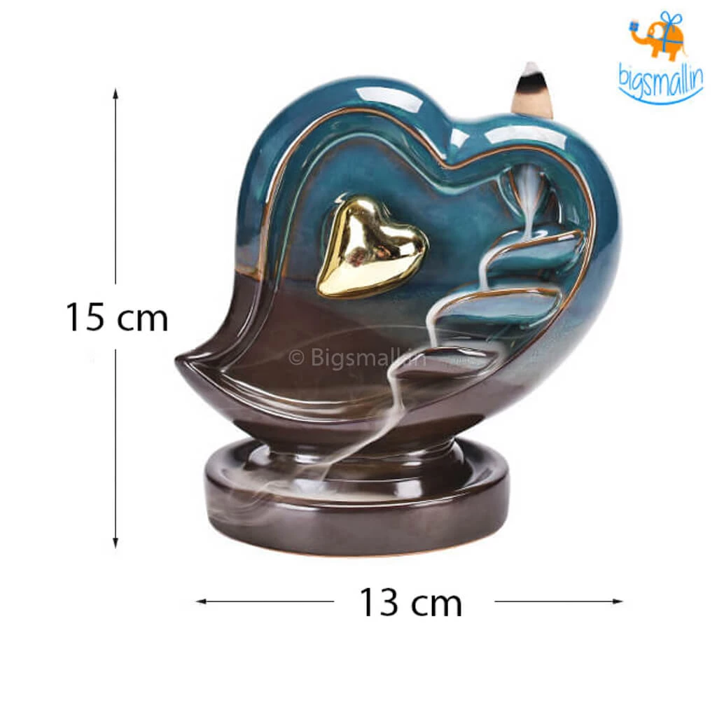 VinnyC Corporate Heart-Shaped Backflow Incense Burner