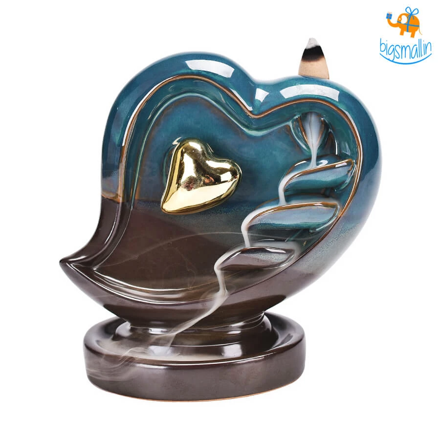 VinnyC Corporate Heart-Shaped Backflow Incense Burner