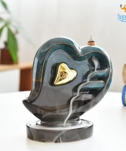 VinnyC Corporate Heart-Shaped Backflow Incense Burner