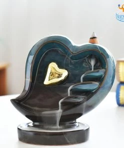 VinnyC Corporate Heart-Shaped Backflow Incense Burner