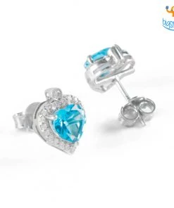 Ash Designs Heart Semi-Precious Heart Earring Studs All Of It