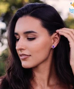 Ash Designs Heart Semi-Precious Heart Earring Studs All Of It