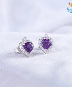 Ash Designs Heart Semi-Precious Heart Earring Studs All Of It